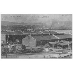 carte postale ancienne 71 LE CREUSOT. Vue générale 1915. Usines Schneider