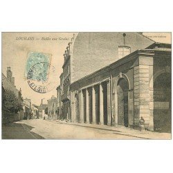 carte postale ancienne 71 LOUHANS. Halles aux Grains 1905