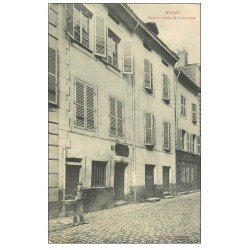 carte postale ancienne 71 MACON. Maison de Lamartine et Jeune Livreur.