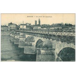 carte postale ancienne 71 MACON. Pont Saint-Laurent 1927