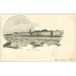 carte postale ancienne 71 MACON. Quai nord 1902