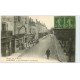 carte postale ancienne 71 MARCIGNY. Promenade et Récollets 1919 Marchand de journaux ambulant. Pharmacie et Bar Tabac