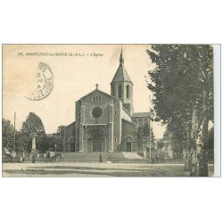 carte postale ancienne 71 MONTCEAU-LES-MINES. L'Eglise 1924