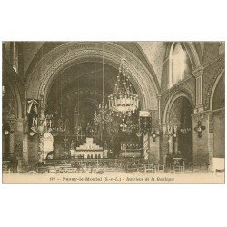 carte postale ancienne 71 PARAY-LE-MONIAL. Basilique intérieur 142