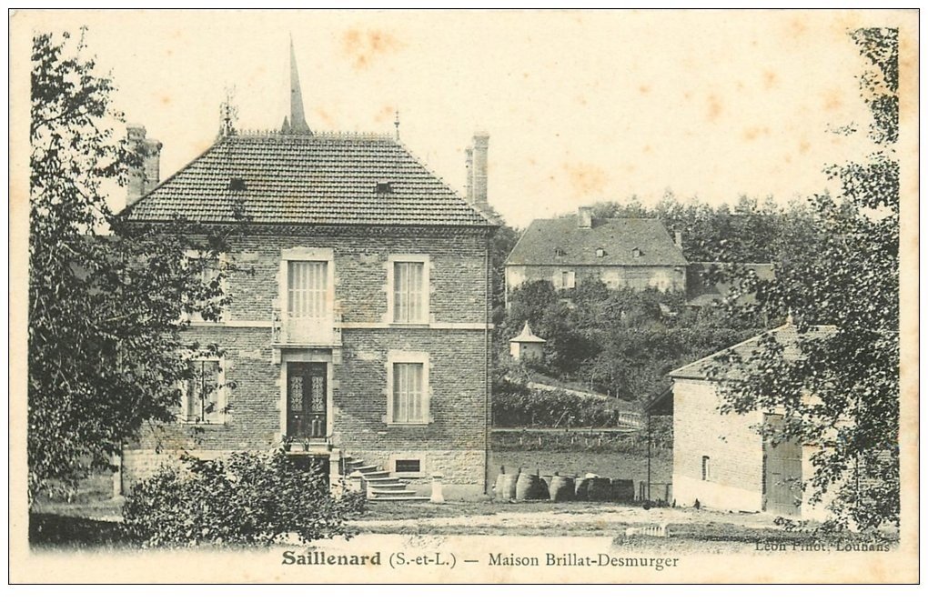 carte postale ancienne 71 SAILLENARD. Maison Brillat-Desmurger
