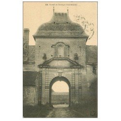 carte postale ancienne 14 ARDENNES. Portail Abbaye 1915