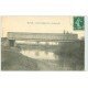 carte postale ancienne 71 SAINT-YAN. Pont métallique du Chemin de Fer 1911