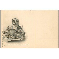 carte postale ancienne 71 SEMUR EN BRIONNAIS. L'Eglise vers 1900