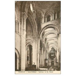 carte postale ancienne 71 TOURNUS. Eglise Saint-Philibert le Choeuravec ses Orgues