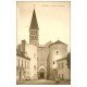 carte postale ancienne 71 TOURNUS. Entrée Abbaye animation