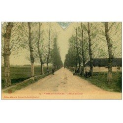 carte postale ancienne 71 VERDUN-SUR-LE-DOUBS. Allée du Chauvort 1907
