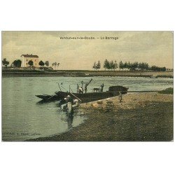 71 VERDUN-SUR-LE-DOUBS. Le Barrage. Superbe carte toilée vierge