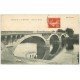 carte postale ancienne 71 VERDUN-SUR-LE-DOUBS. Pont de Bordes 1912 animation