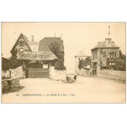 carte postale ancienne 14 ARROMANCHES. La Brèche de Tracy 1924