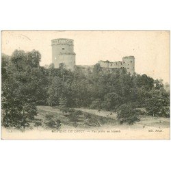 carte postale ancienne 02 COUCY-LE-CHATEAU. Vue du levant 1918