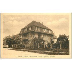 carte postale ancienne 68 COLMAR. Hôtel Pension Villa Marie-Louise 17 rue de Verdun. Carte réponse publicitaire