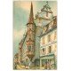 68 COLMAR. La Maison des Arcades par Barday. Papier velin découpe à la ficelle 1953
