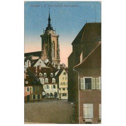 carte postale ancienne 68 COLMAR. Martinskirche 1919