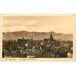 carte postale ancienne 68 COLMAR. Vue sur les Vosges