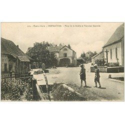 68 DIEFMATTEN. Fontaine Place de la Mairie. Soldats Pompiers