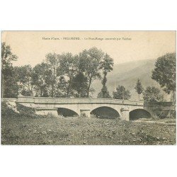 carte postale ancienne 68 FELLERING. Le Pont-Rouge 1917 construit par Vauban