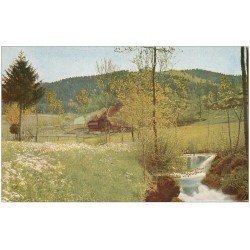 carte postale ancienne 68 GUEBWILLER. Chalet Ferme Maison n° 3129 pour Sélestat 1920