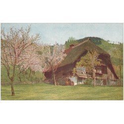 carte postale ancienne 68 GUEBWILLER. Maison Chalet Ferme. 1923