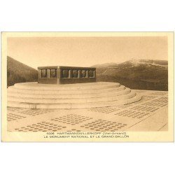 carte postale ancienne 68 HARTMANNSWILLERKOPF. Monument National et Grand Ballon