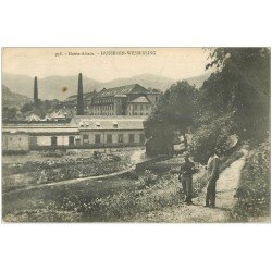 68 HUSSEREN-WESSERLING. Militaires sur le chemin