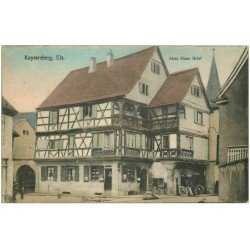 carte postale ancienne 68 KAYSERSBERG. Altes Haus Brief 1923. Timbre absent