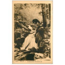 carte postale ancienne 68 KRUTH. Cascades Saint-Nicolas