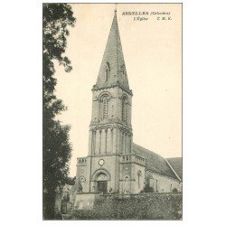 carte postale ancienne 14 ASNELLES. L'Eglise et Cimetière