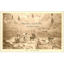carte postale ancienne 68 LAC DES PERCHES avec Chèvres