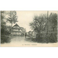 carte postale ancienne 68 MANSPACH. Cavalier Militaire 1916