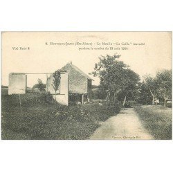 carte postale ancienne 68 MONTREUX-JEUNE. Le Moulin "" La Caille "" incendié vers 1916