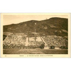 carte postale ancienne 68 MOOSCH. Le Cimetière Militaire