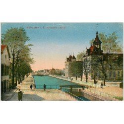 carte postale ancienne 68 MULHOUSE. Hauptpost Kanal 1919