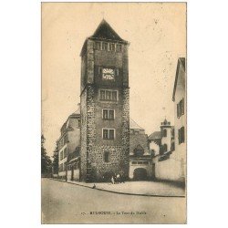 carte postale ancienne 68 MULHOUSE. La Tour du Diable 1924