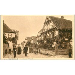 carte postale ancienne 68 OBERSEEBACH. Un Baptême