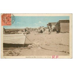 carte postale ancienne 14 ASNELLES-SUR-MER. Les Cabines 1932