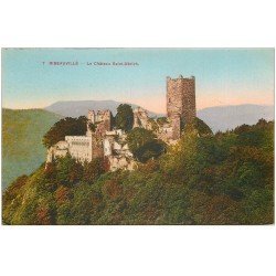 carte postale ancienne 68 RIBEAUVILLE. Le Château Saint-Ubrich