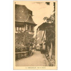 carte postale ancienne 68 RIBEAUVILLE. Rue du Cloïtre