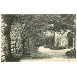 carte postale ancienne 14 AUBERVILLE. Chemin du Manoir