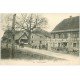 carte postale ancienne 68 SAINT-ULRICH. Attelage livraison de tonneaux devant Auberge