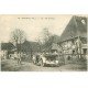 carte postale ancienne 68 SOPPER-LE-HAUT. Superbe Voiture décapotable et Militaire