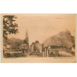 carte postale ancienne 68 THANN. Château d'Engelsbourg en 1900 (1955))