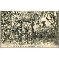 14 AUBERVILLE. Vieux Lavoir 1907. Lavandière et Bouilleur de Cru