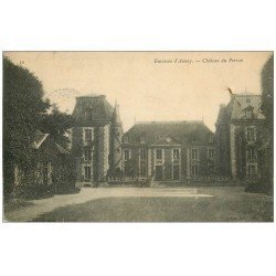 carte postale ancienne 14 AUNAY. Château du Perron 1908