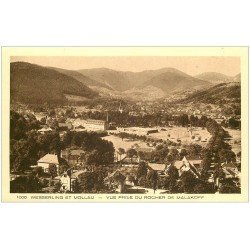 carte postale ancienne 68 WESSERLING et MOLLAU. Vue prise du Rocher de Malakoff