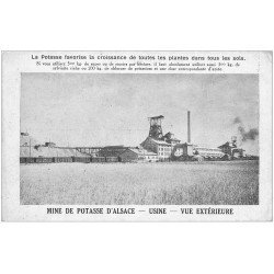carte postale ancienne 68 WITTENHEIM. Mine de Potasse d'Alsace. Usine